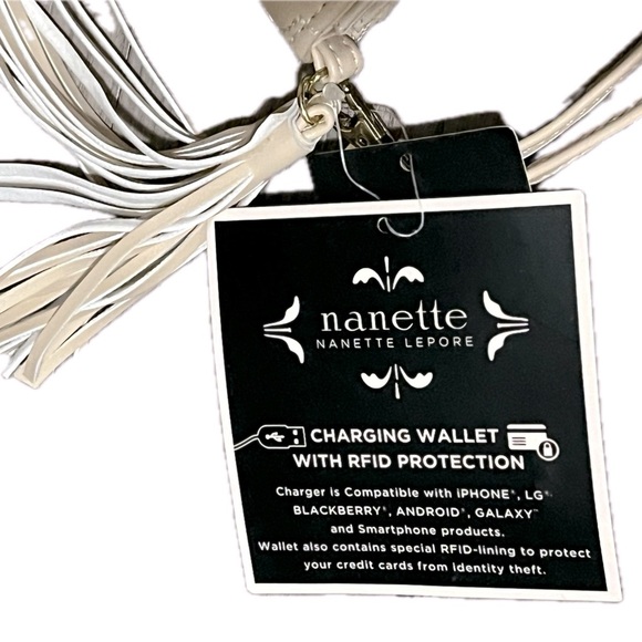 Nanette Lepore Charging Wallet W/RFID Protection, Color: Blush Beige NWT - Picture 3 of 9